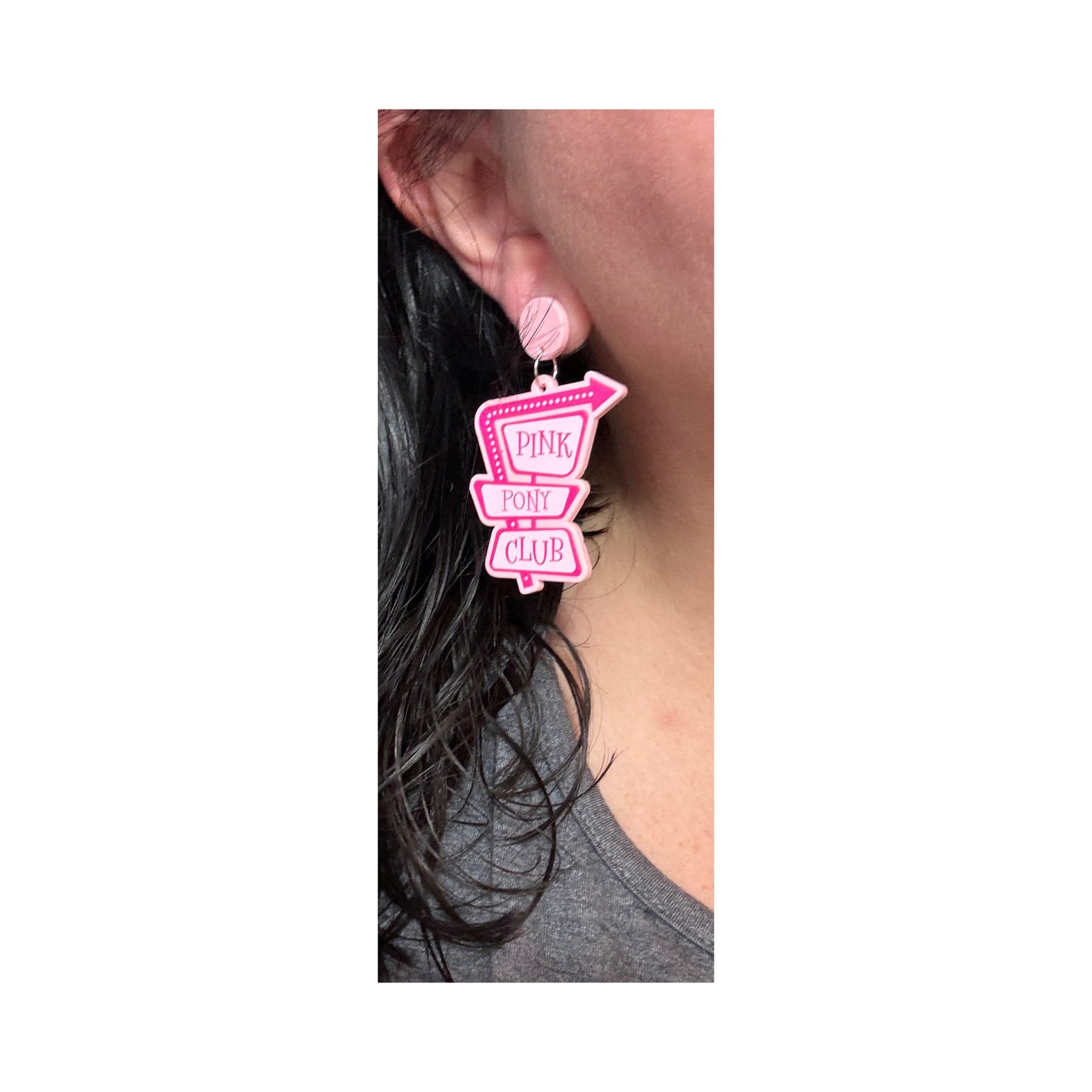 Pink Pony Club Drop Earrings