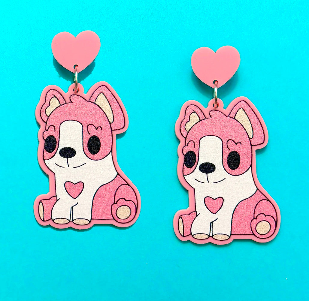 Polly Puppy Drop Earrings