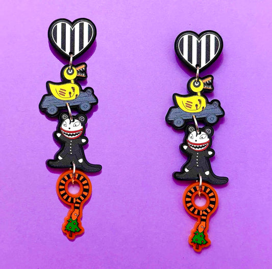 Nightmare Toys Tiered Drop Earrings