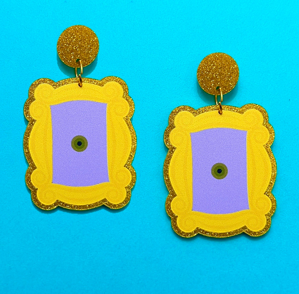 Friends Door Frame Drop Earrings