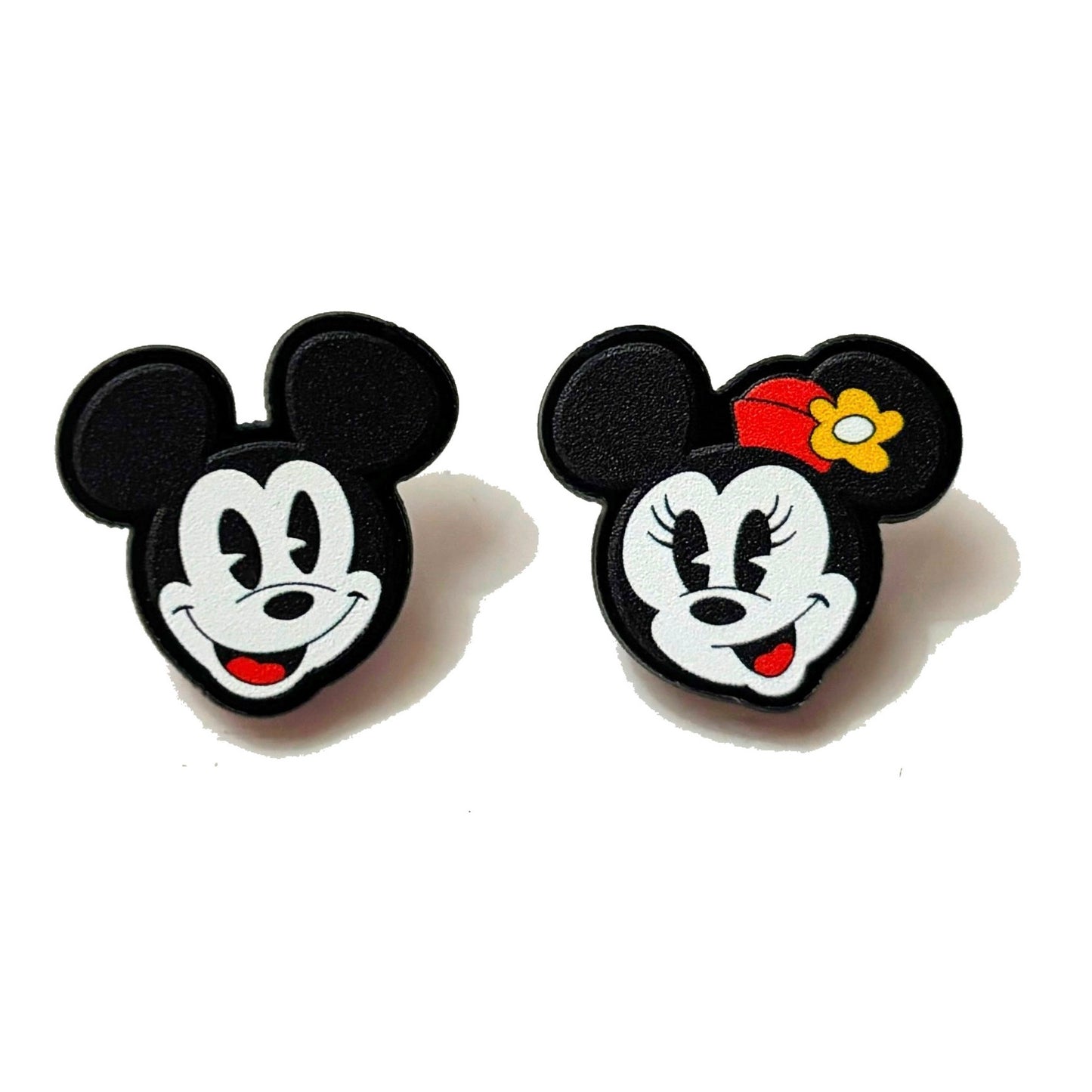 Retro Mouse Couple Post Earrings