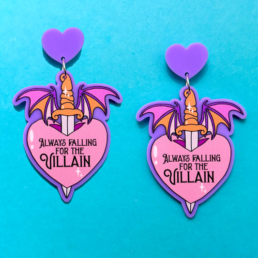 Falling for The Villain Drop Earrings