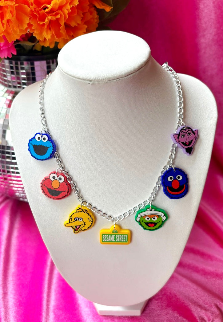 Sesame Friends Charm Necklace