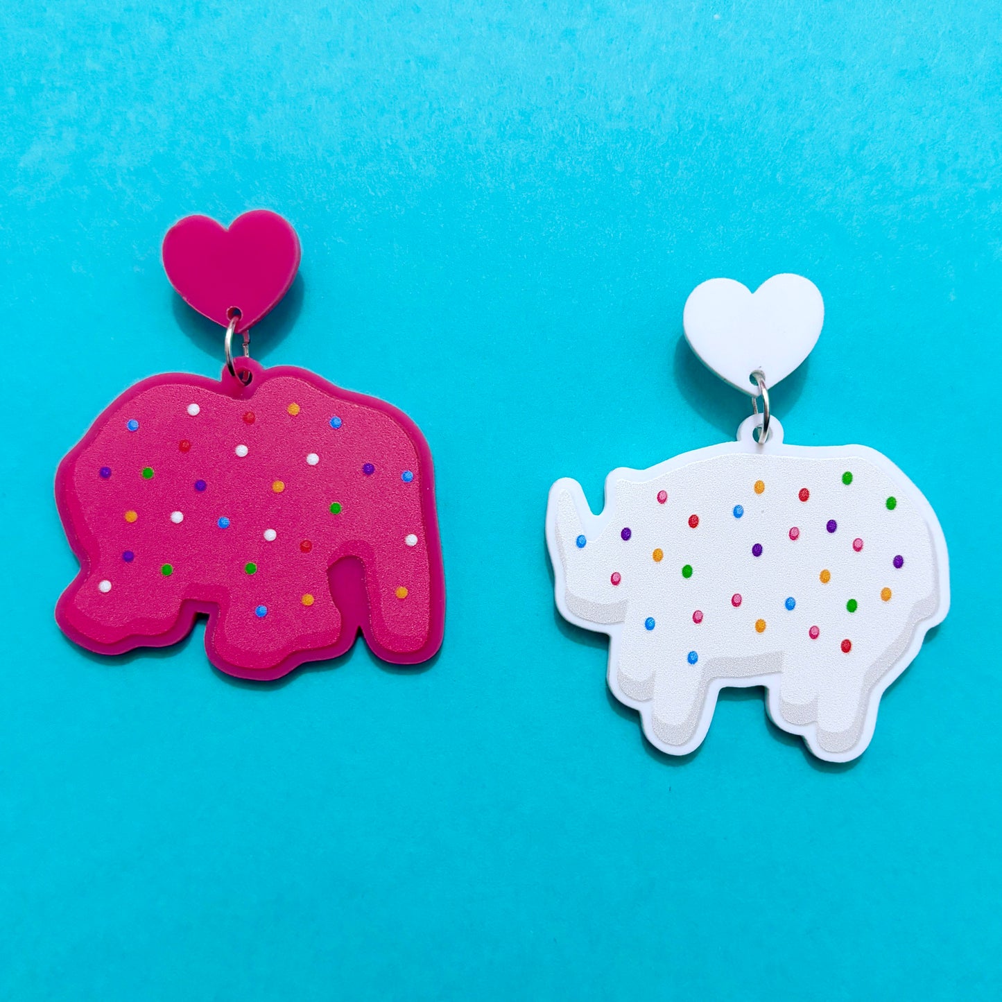 Circus Animal Cookie Drop Earrings