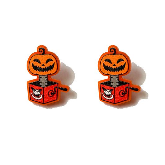 Pumpkin Toy Post Earrings