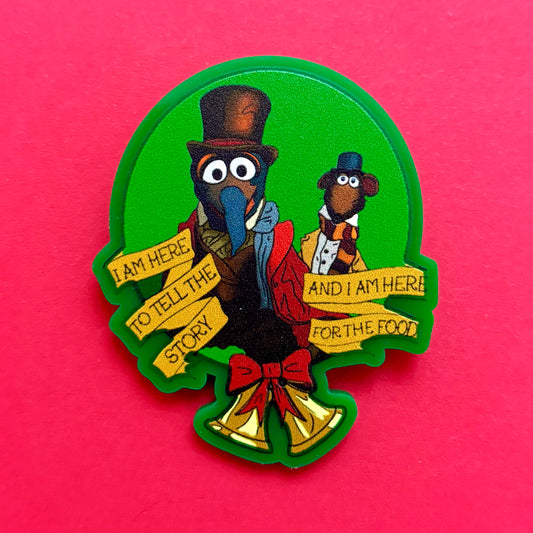 Gonzo Dickens & Rizzo Pin