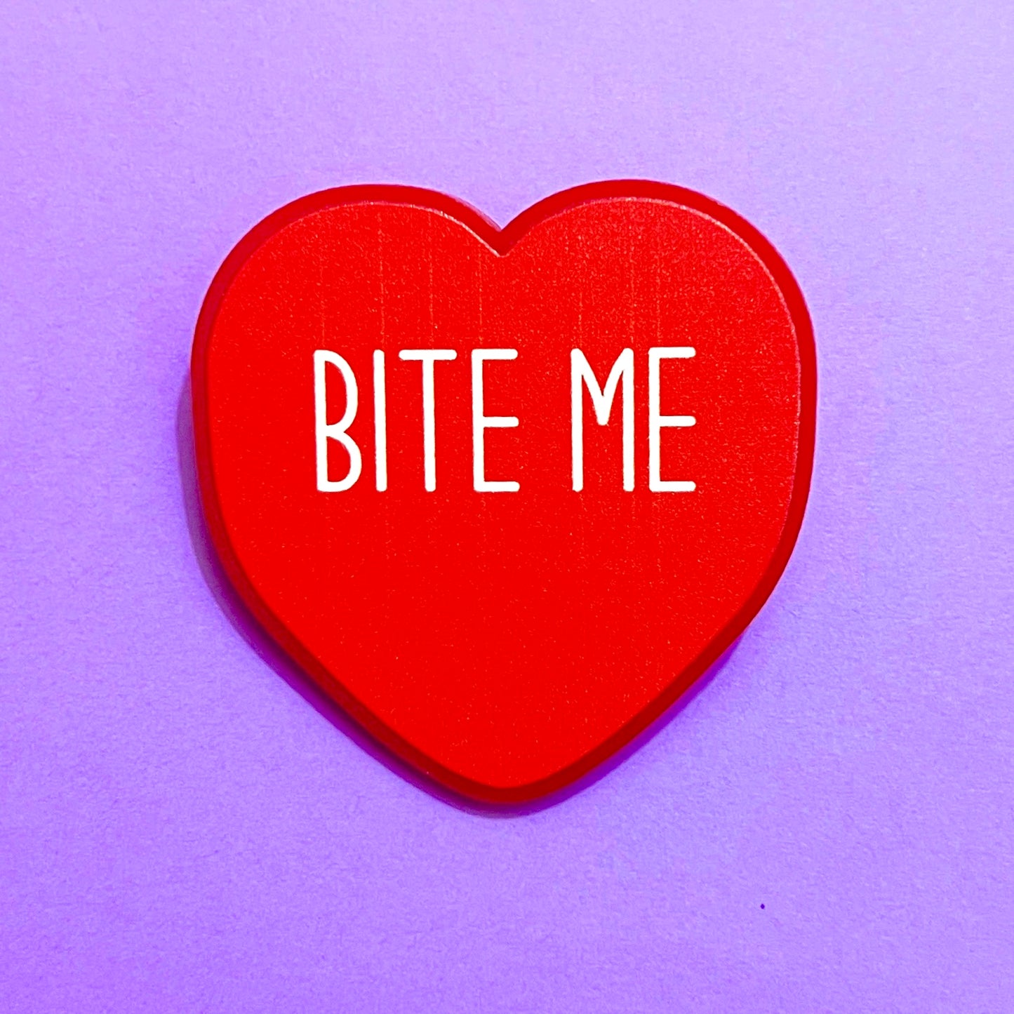 Bite Me Heart Pin