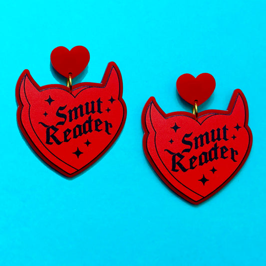 Smut Reader Heart Drop Earrings