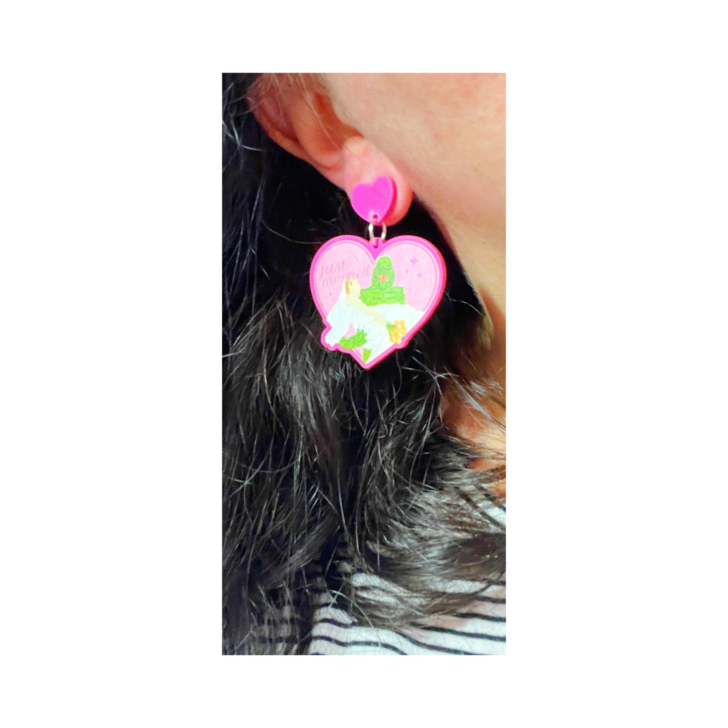 Lagoon Love Heart Drop Earrings