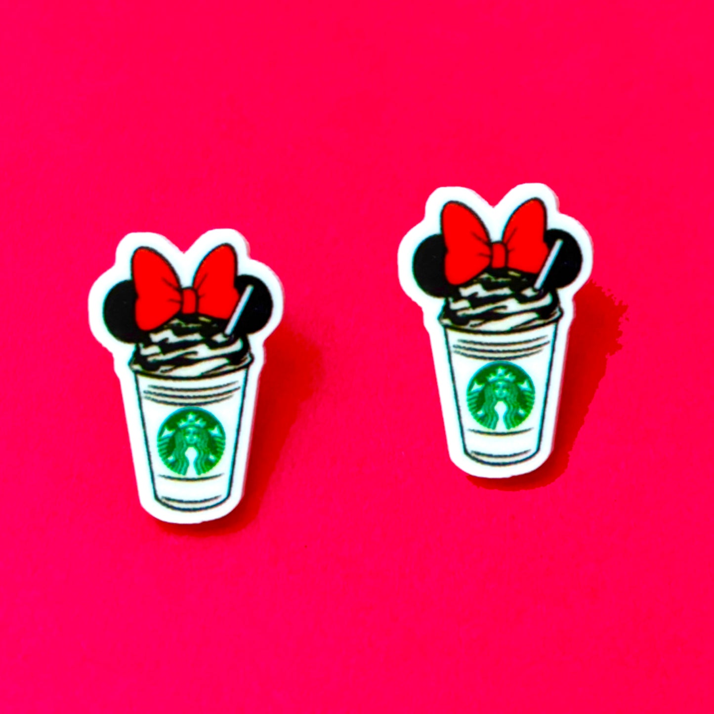 Mouse Frappe Post Earrings