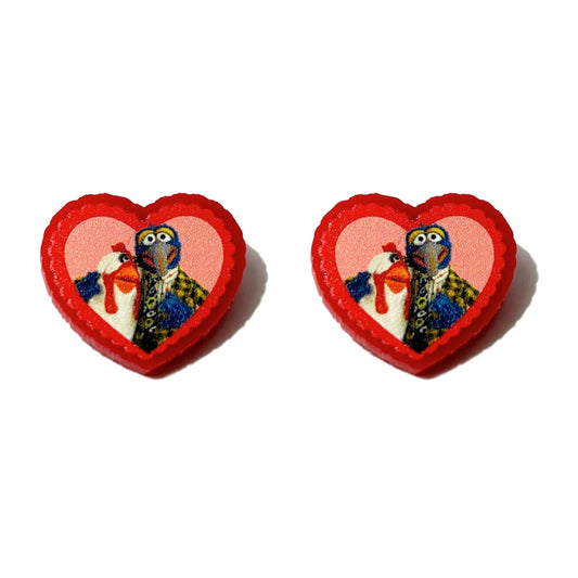 Gonzo & Camilla Heart Post Earrings