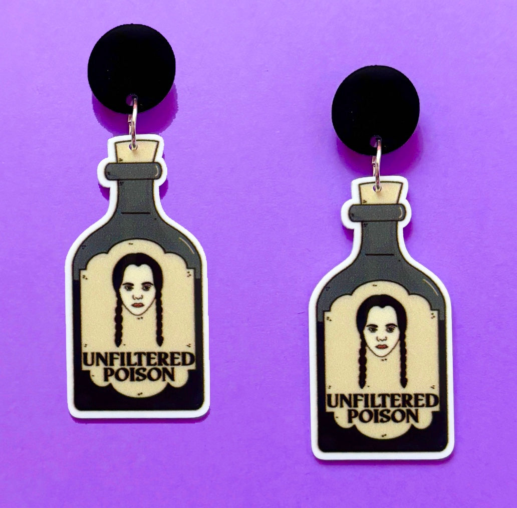 Wednesday Unfiltered Poison Drop Earrings