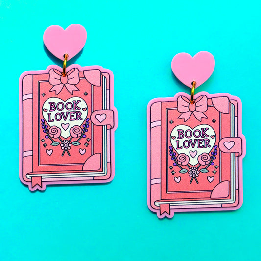 Book Lover Pastel Drop Earrings