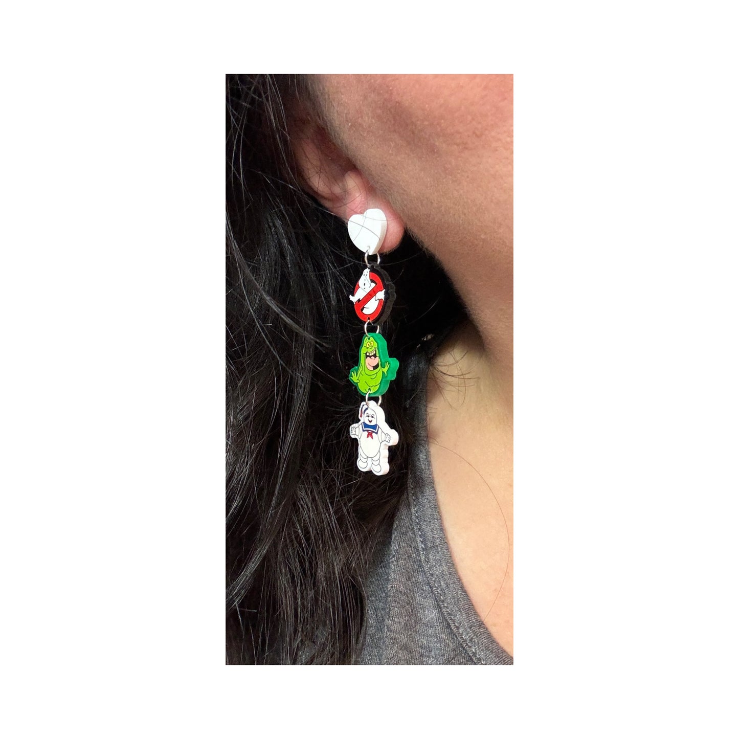 Ghostbusters Tiered Drop Earrings