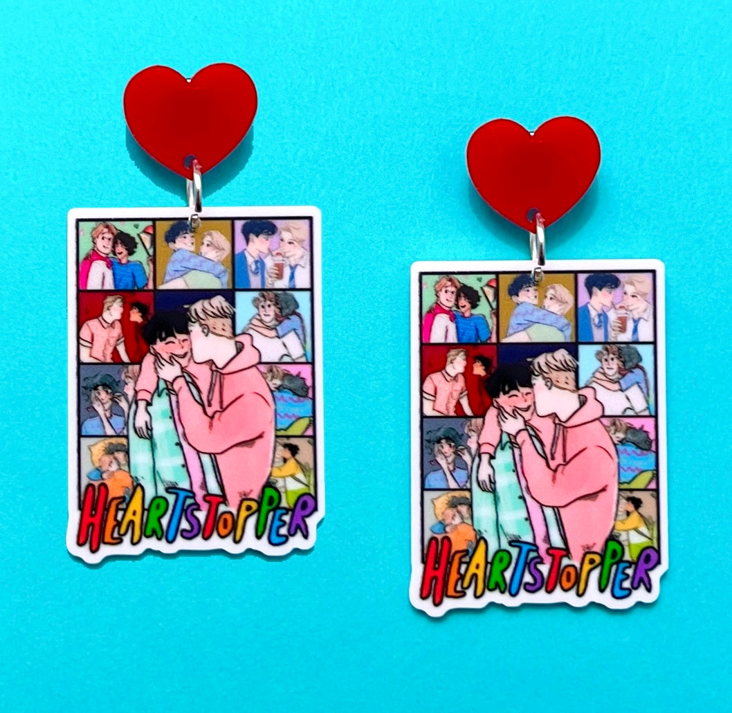 Nick & Charlie Heartstopper Drop Earrings