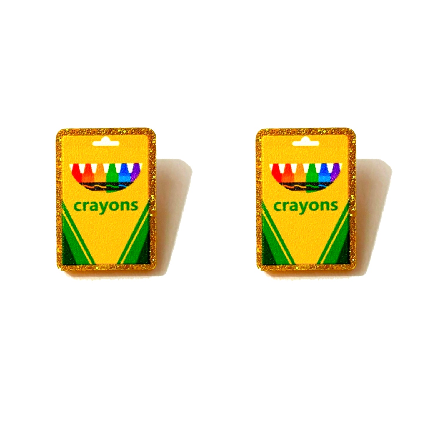 Crayon Box Post Earrings