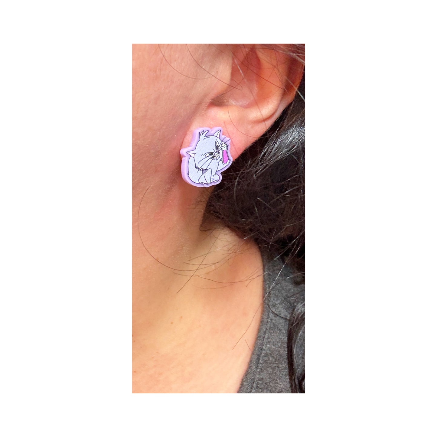 Yzma Kitty Post Earrings