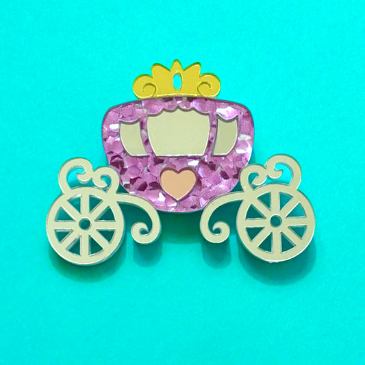 Enchanted Carriage Pin Brooch