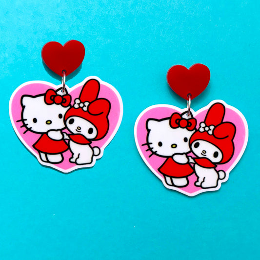 Kitty Besties Drop Earrings