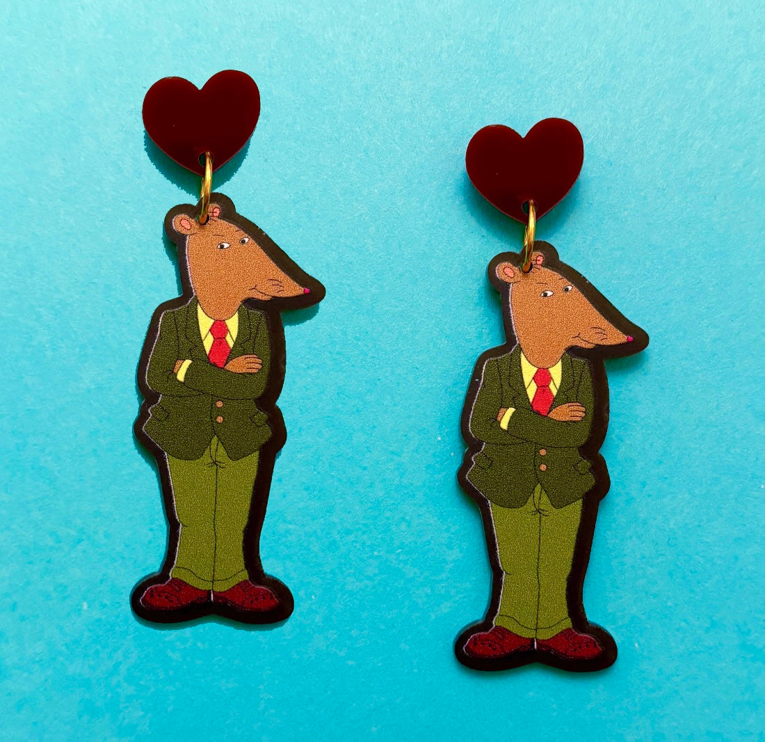 Mr. Ratburn Drop Earrings