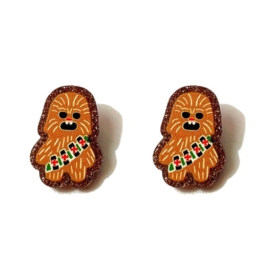 Chewie Gingerbread Post Earrings