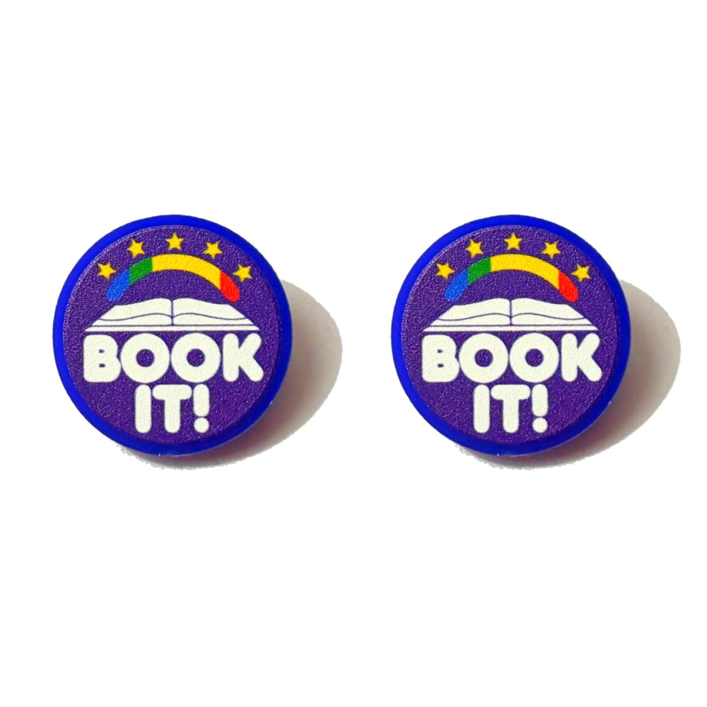 Book It Post Earrings