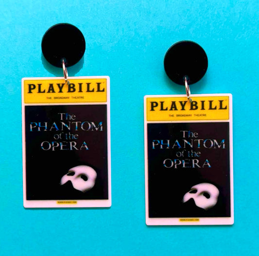 Phantom Playbill Drop Earrings