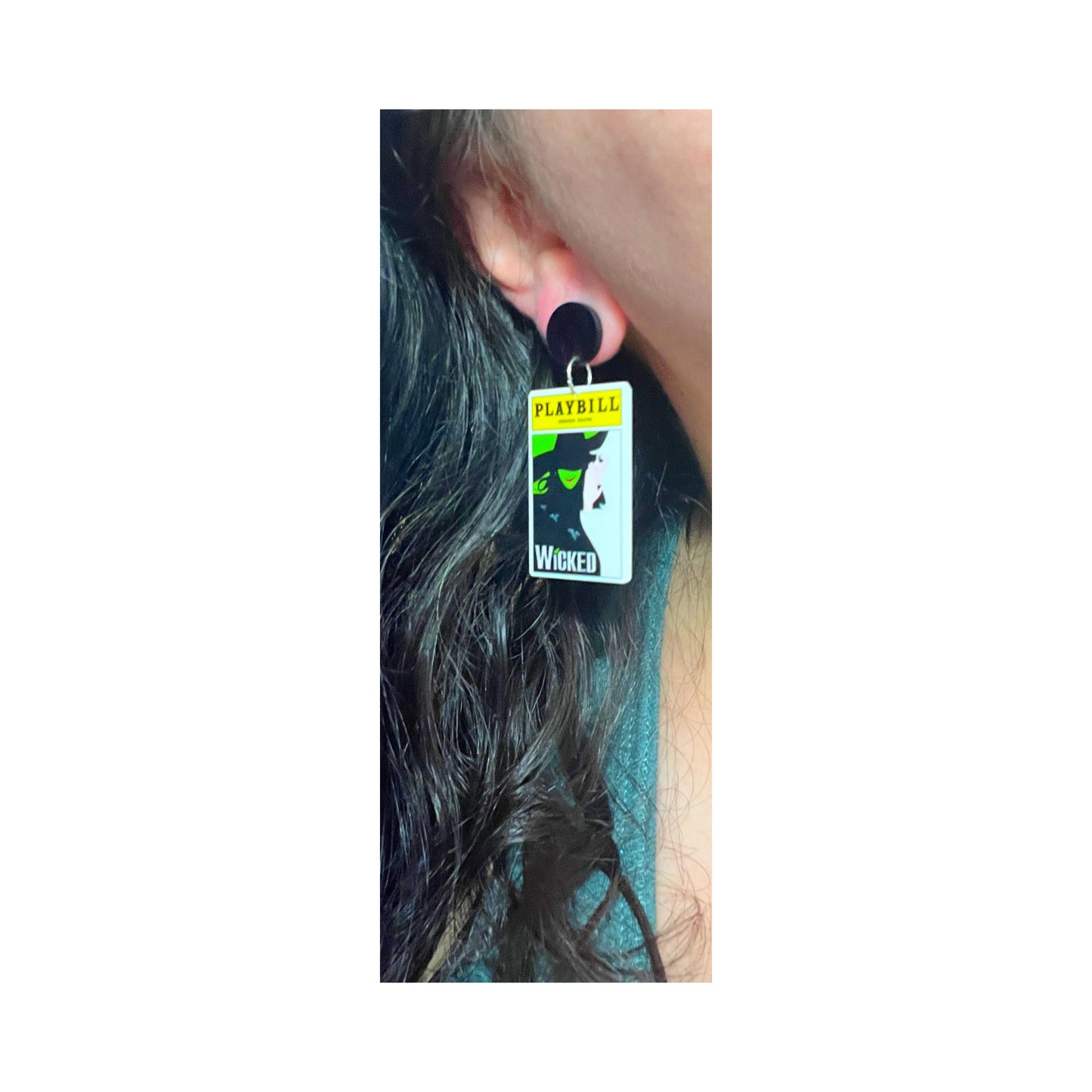 Wicked Playbill Drop Earrings