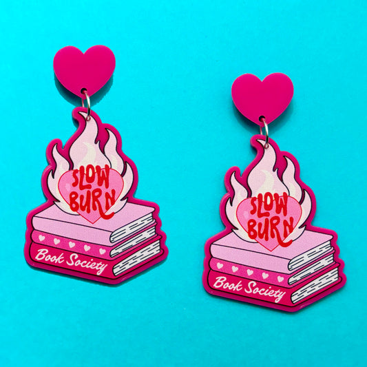 Slow Burn Book Drop Earrings