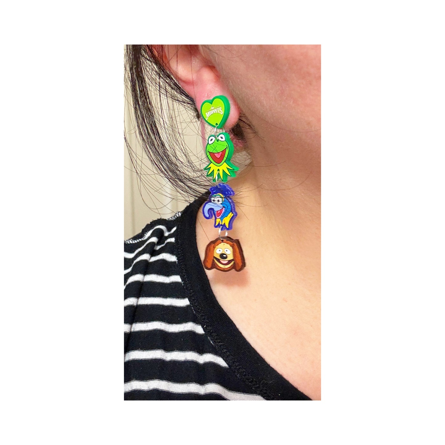 Puppet Pals Tiered Drop Earrings