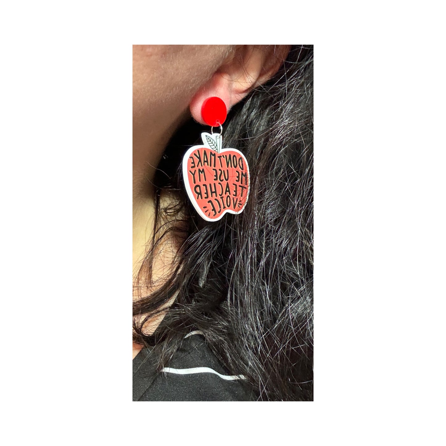 Teacher Voice Drop Earrings