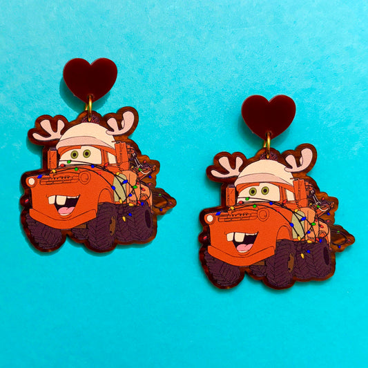 Reindeer Mater Drop Earrings