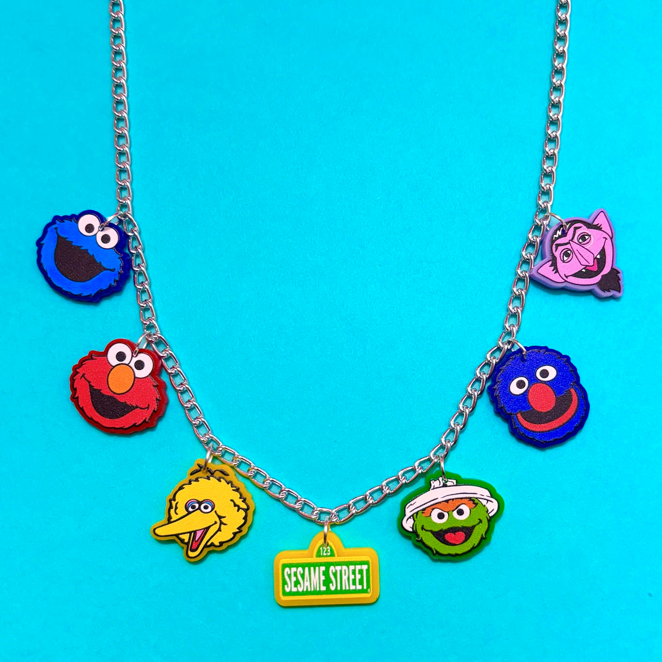 Sesame Friends Charm Necklace