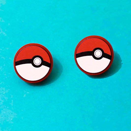 Pokeball Post Earrings