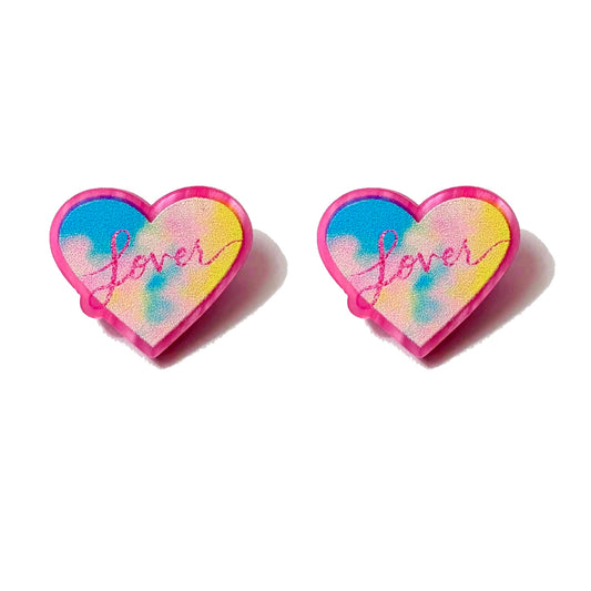 Lover Heart Post Earrings