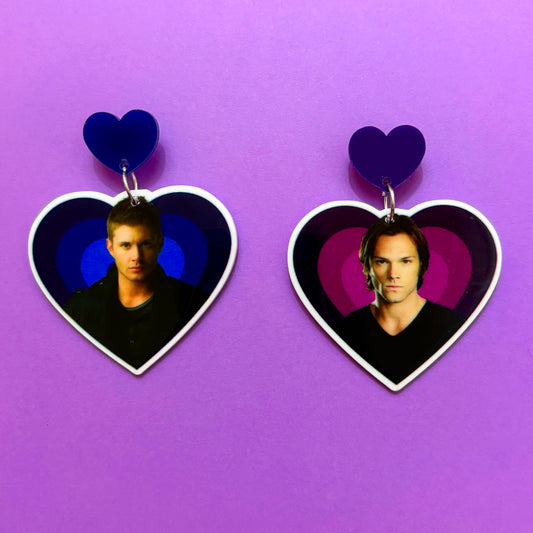 Sam & Dean Supernatural Drop Earrings