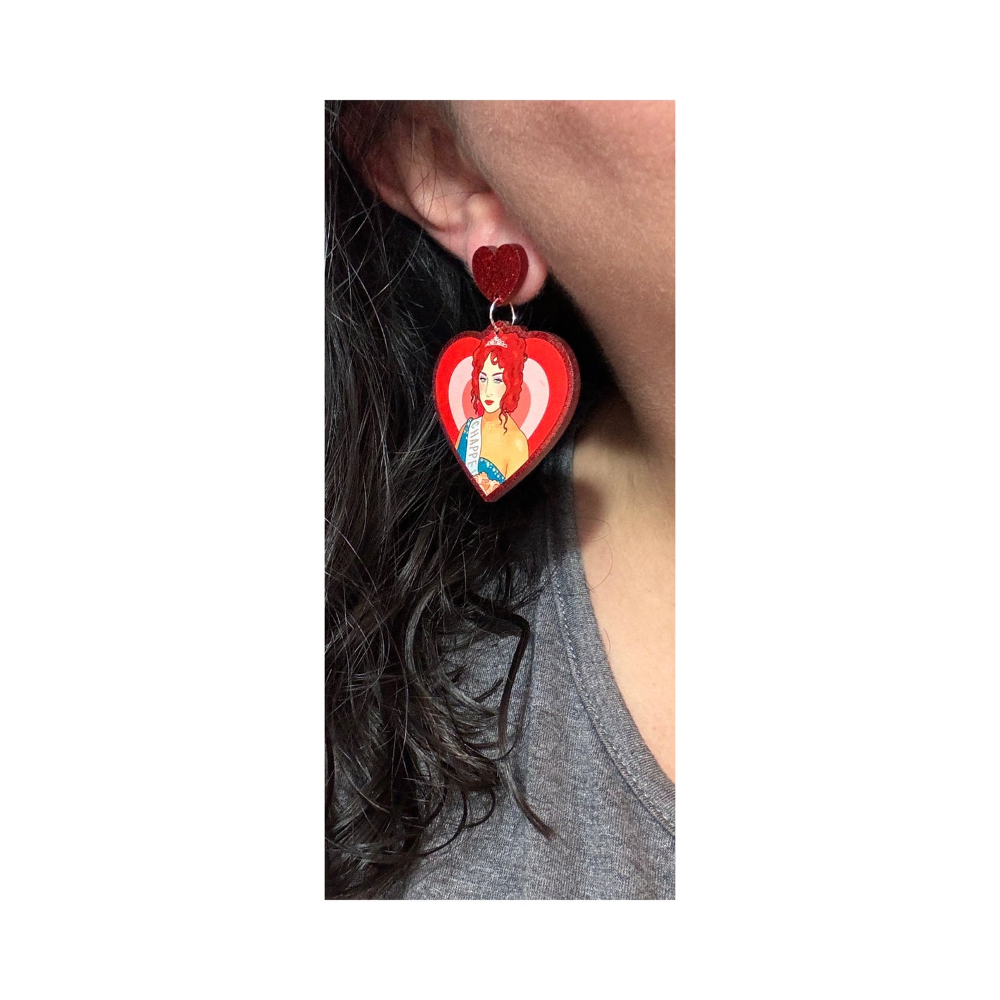 Chappell Heart Drop Earrings