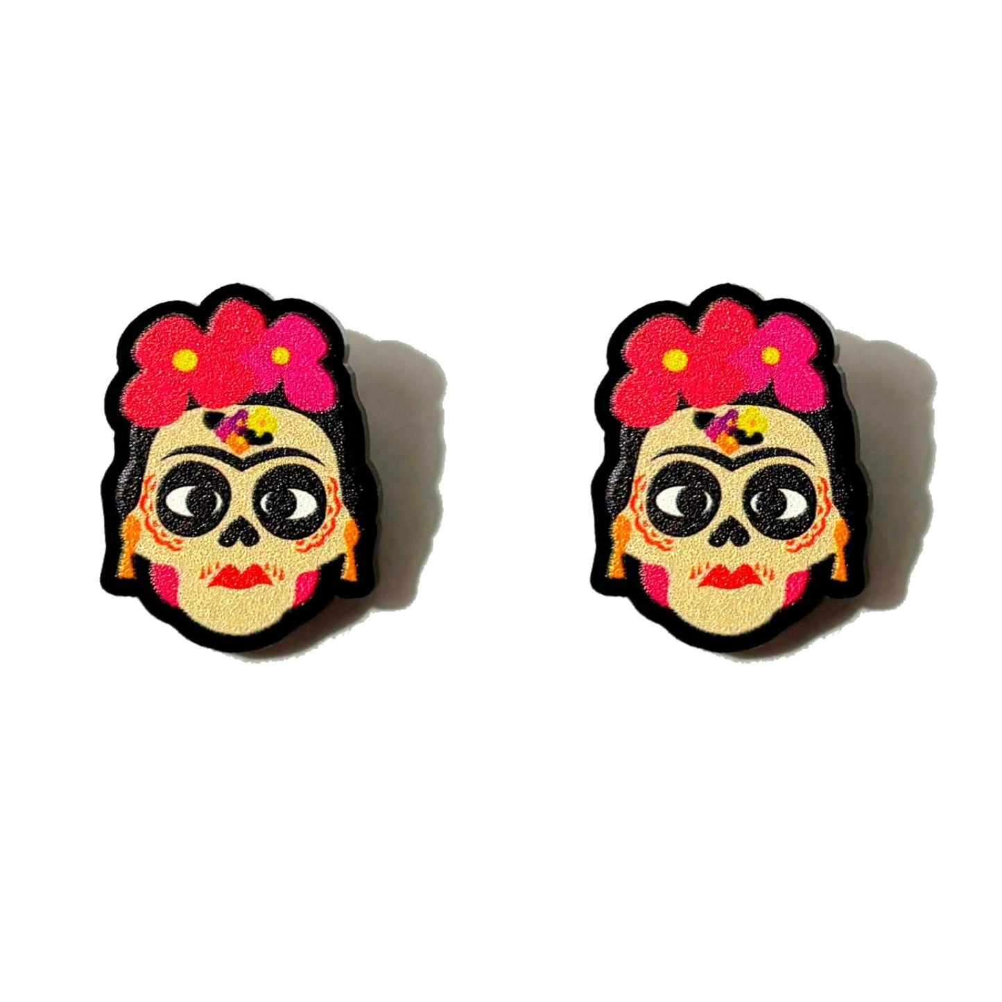 Frida Acrylic Post Earrings