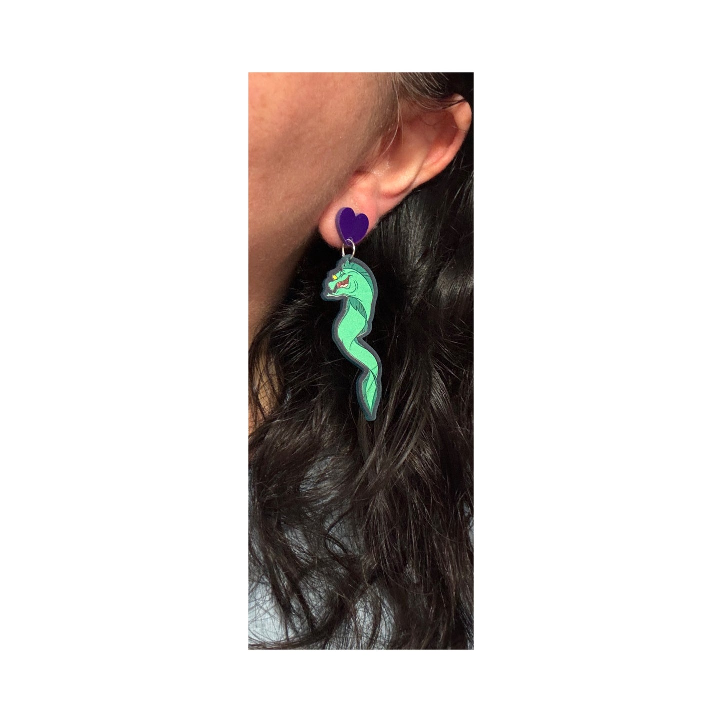 Ursula Eels Acrylic Drop Earrings