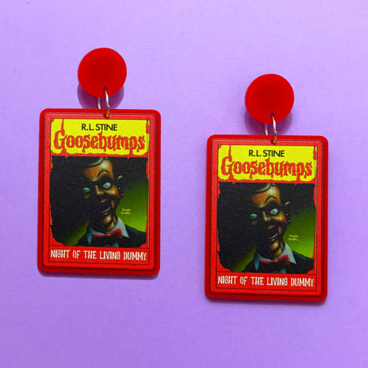 Living Dummy Goosebumps Drop Earrings