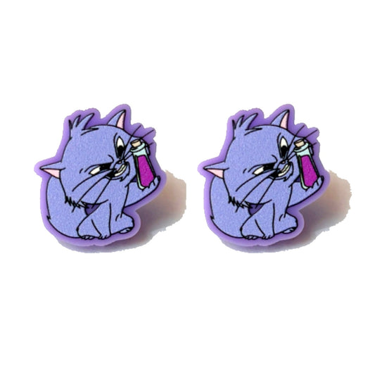 Yzma Kitty Post Earrings