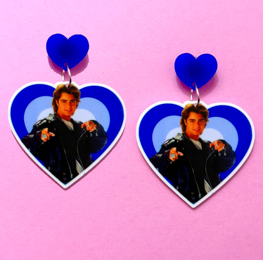 Joey Lawrence Heart Drop Earrings