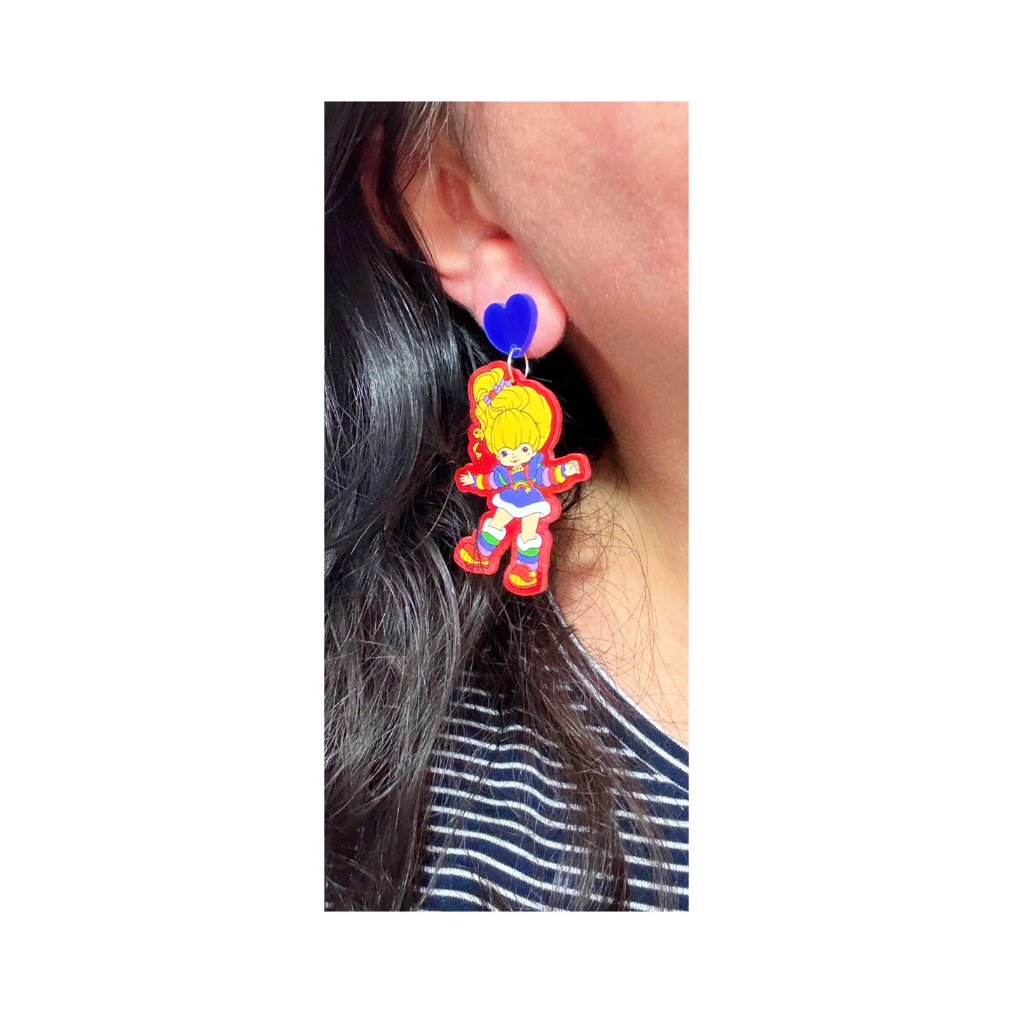 Rainbow Girl Drop Earrings