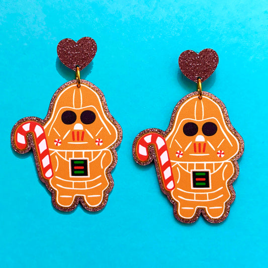 Vader Gingerbread Drop Earrings