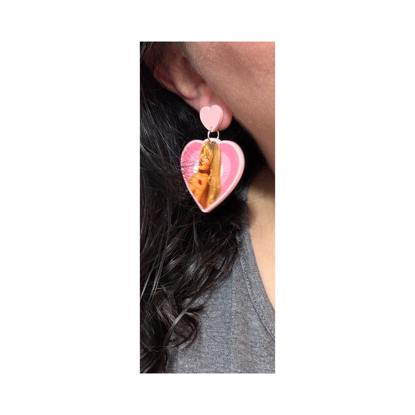 Sabrina Heart Drop Earrings