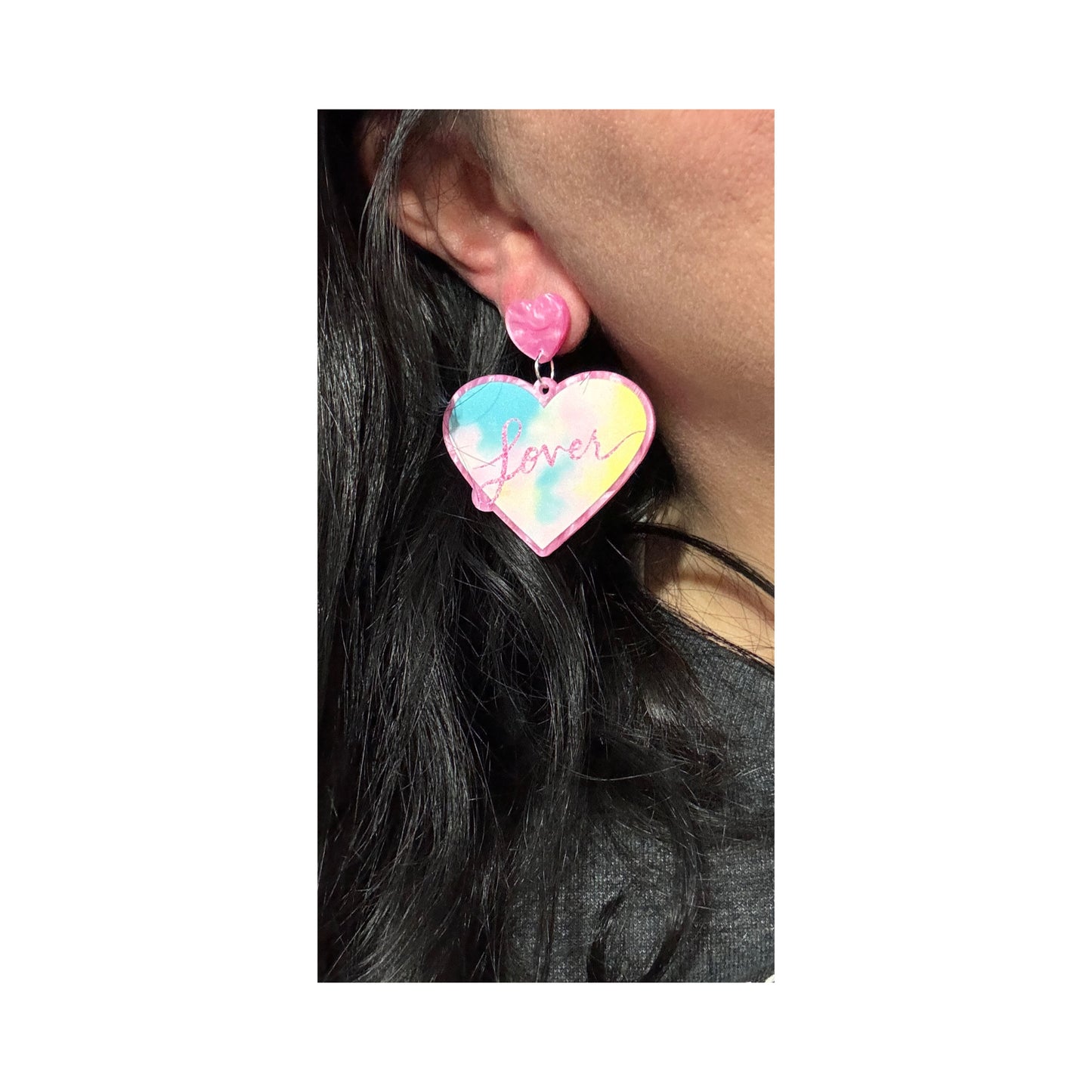 Lover Heart Drop Earrings