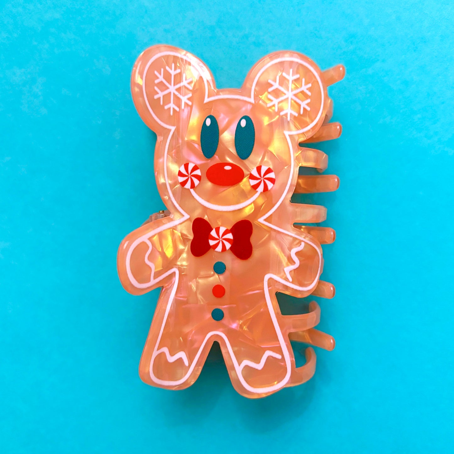 Mouse Gingerbread Claw Clip