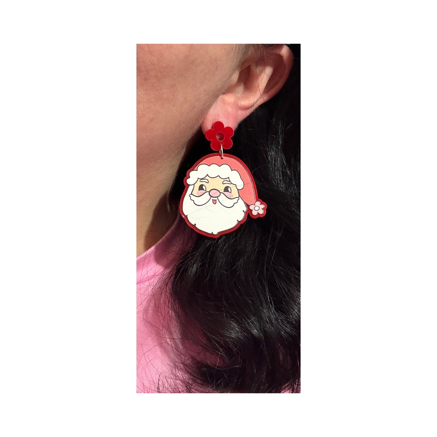 Groovy Santa Drop Earrings