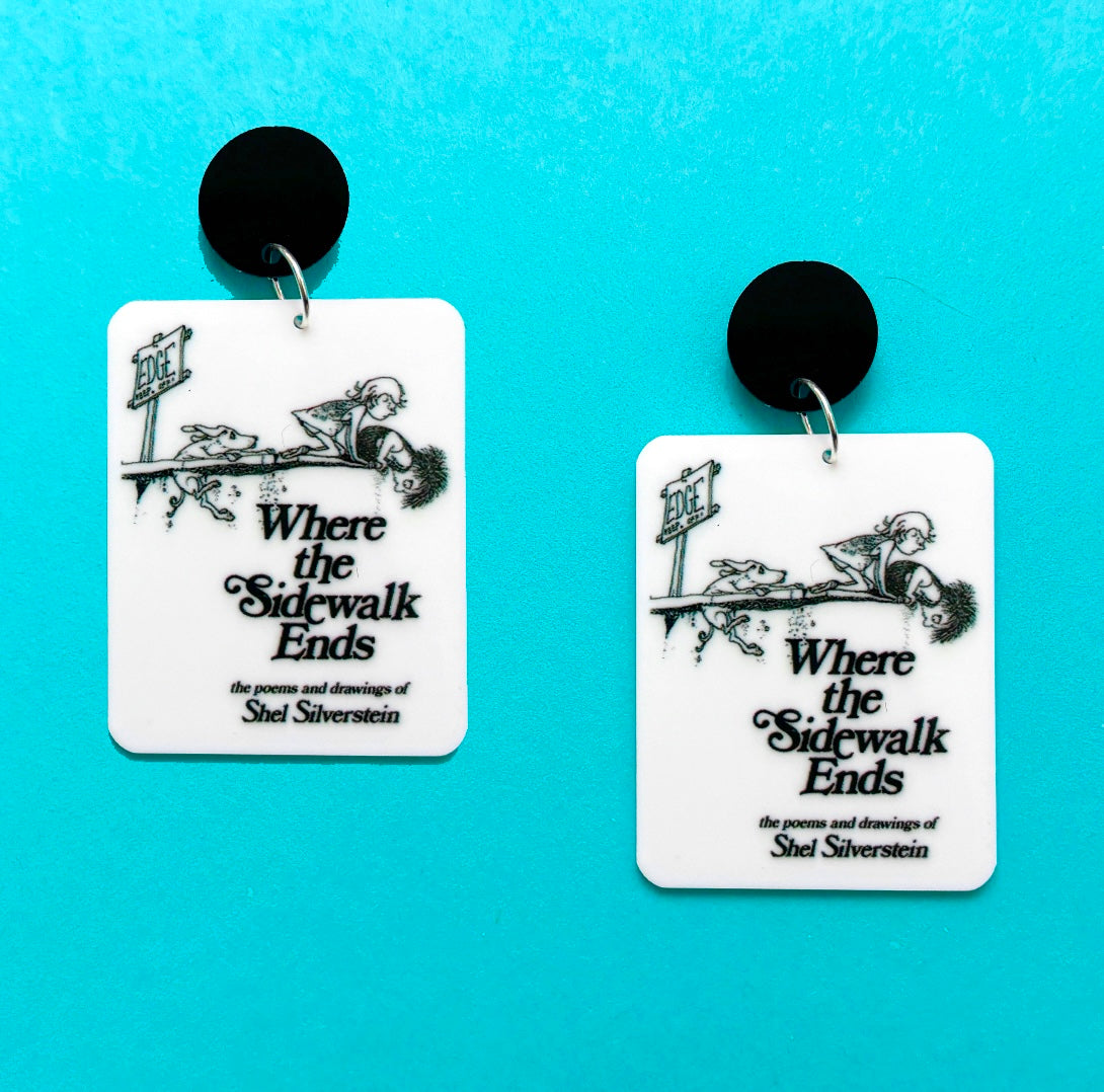 Where The Sidewalk Ends Inspired Book Acrylic Drop Earrings