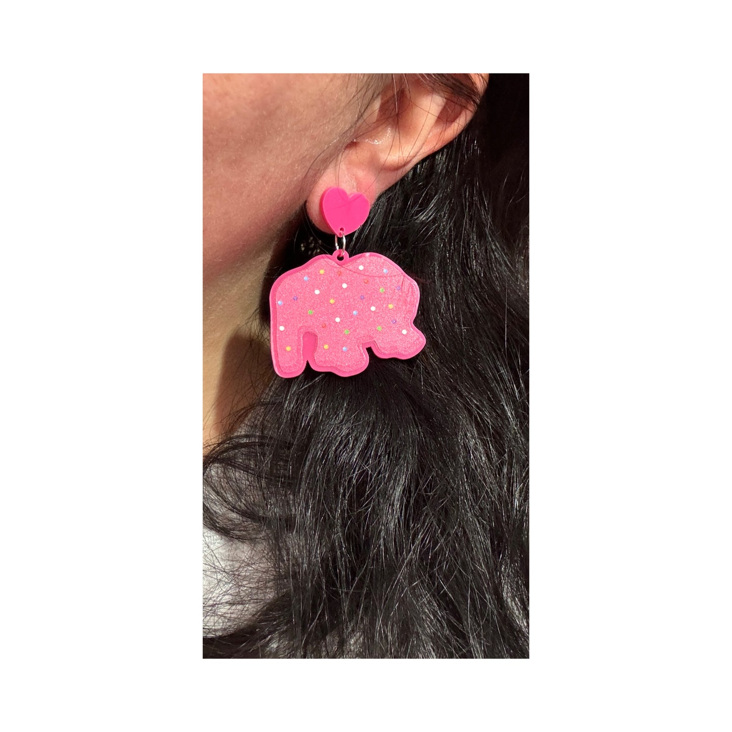 Circus Animal Cookie Drop Earrings